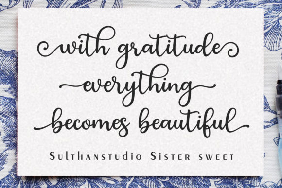 Sister Sweet Font Poster 7