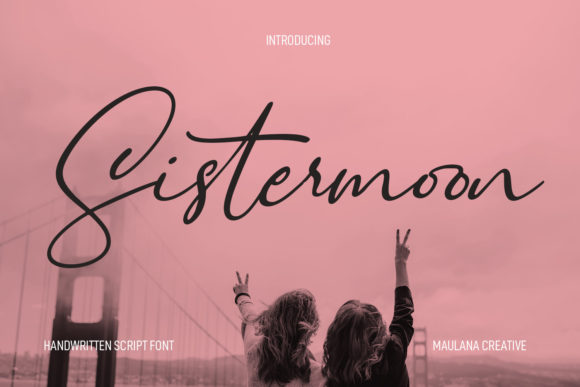 Sistermoon Script Font Poster 1