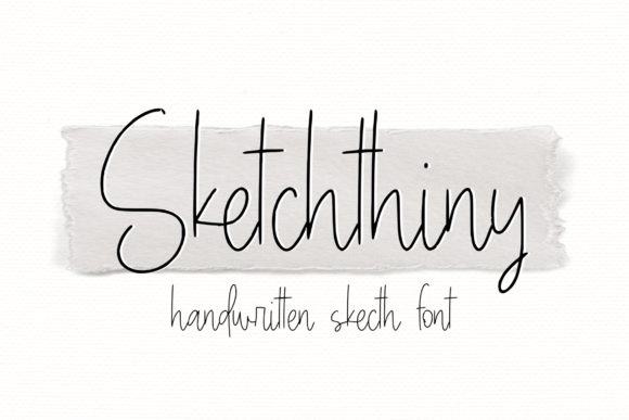 Sketchthiny Font Sketchthiny Font Poster 1