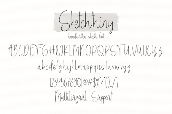 Sketchthiny Font Poster 9