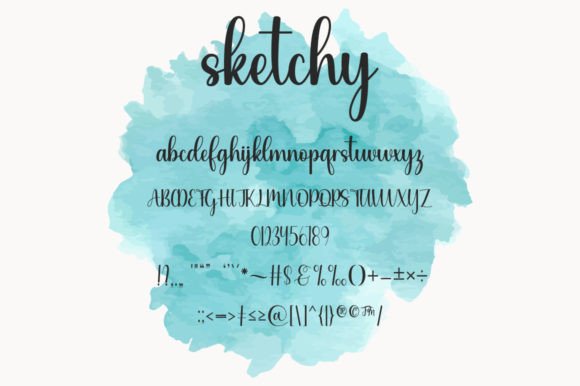 Sketchy Font Poster 6