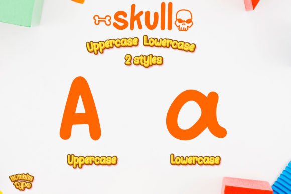 Skull Font Poster 2