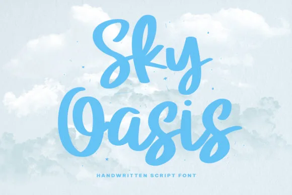 Sky Oasis Font Sky Oasis Font Poster 1