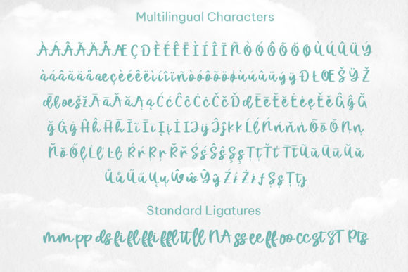 Sky Oasis Font Poster 9