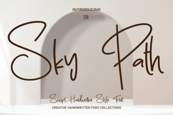 Sky Path Font Poster 1