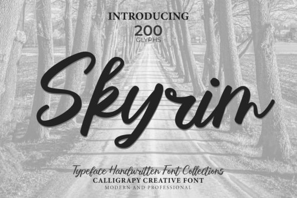 Skyrim Font Poster 1