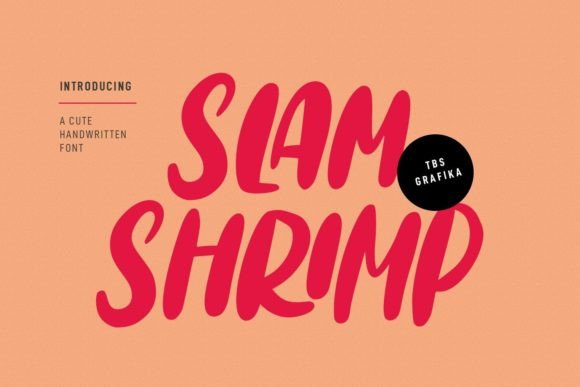 Slamshrimp Font Poster 1