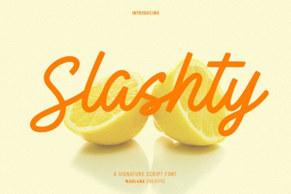 Slashty Font Poster 1