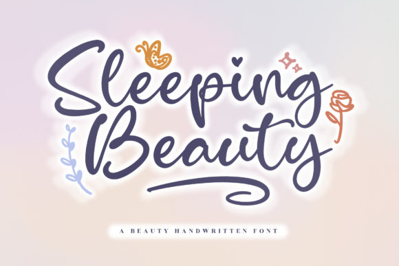 Sleeping Beauty Font Poster 1