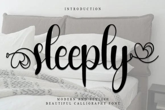 Sleeply Font Sleeply Font Poster 1