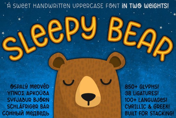 Sleepy Bear Font Poster 1