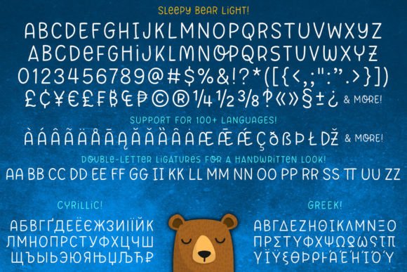 Sleepy Bear Font Poster 3
