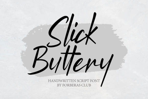 Slick Buttery Font Poster 1