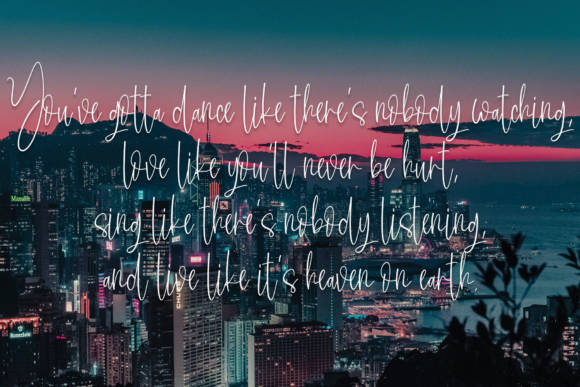 Sligature Font Poster 6