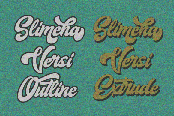 Slimeha Font Poster 8