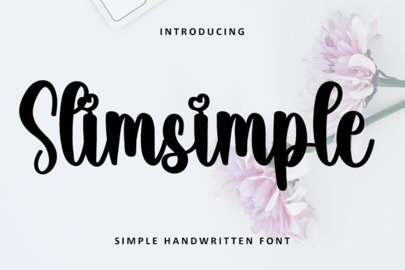 Slimsimple Font Poster 1