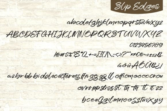 Slip Edges Font Poster 5