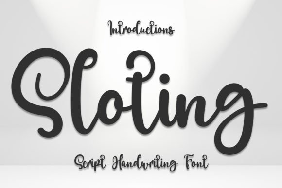 Sloting Font Poster 1