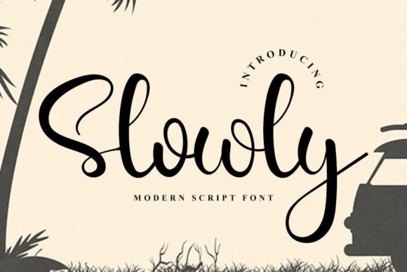 Slowly Font Poster 1