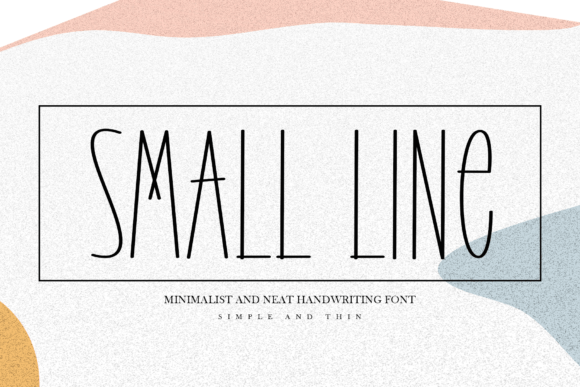 Small Line Font Poster 1