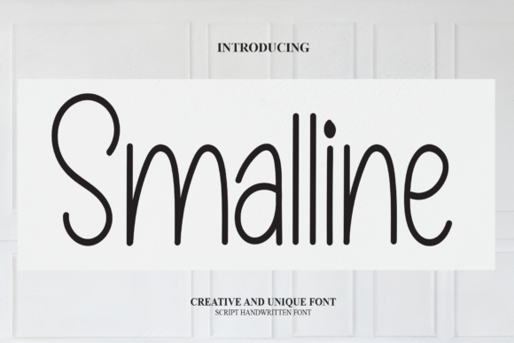 Smalline Font Poster 1