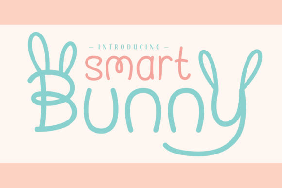 Smart Bunny Font Poster 1