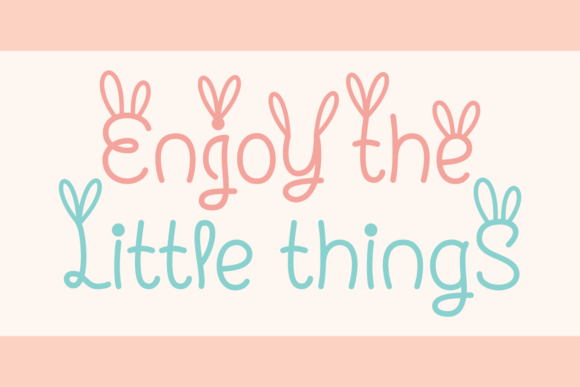 Smart Bunny Font Poster 3