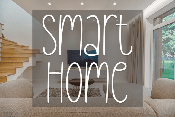 Smart Home Font Poster 1