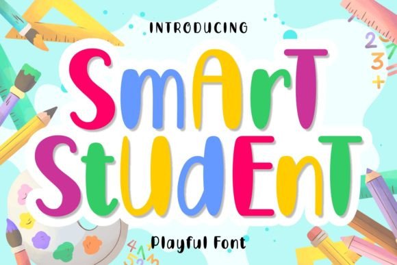 Smart Student Font Poster 1