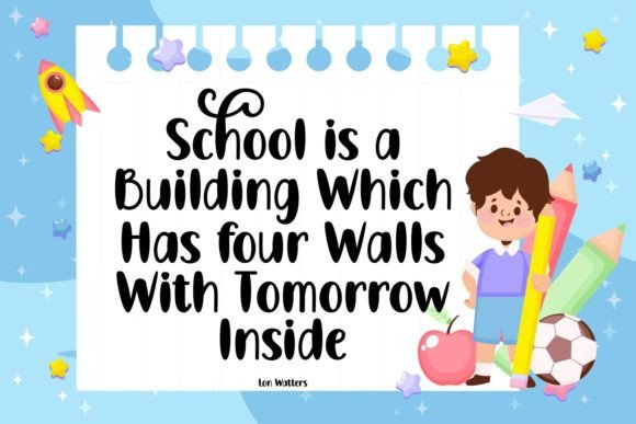 Smart Student Font Poster 2