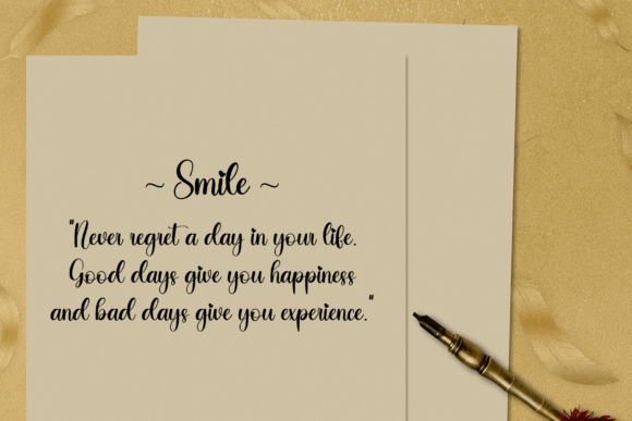 Smile Font Poster 3