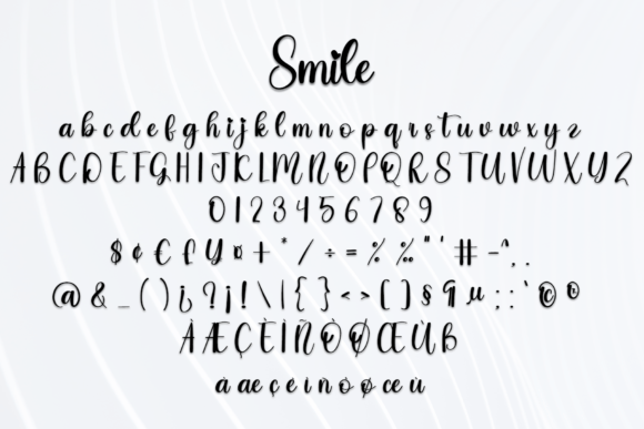 Smile Font Poster 8
