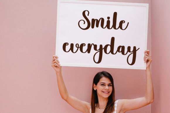 Smile Font Poster 5