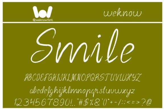 Smile Font Poster 1