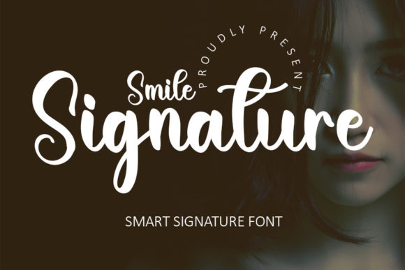 Smile Signature Font Poster 1
