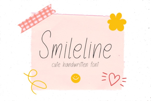 Smileline Font Smileline Font Poster 1
