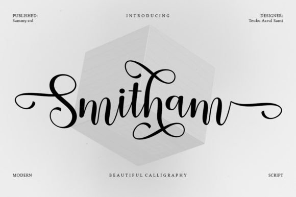 Smitham Font Poster 1