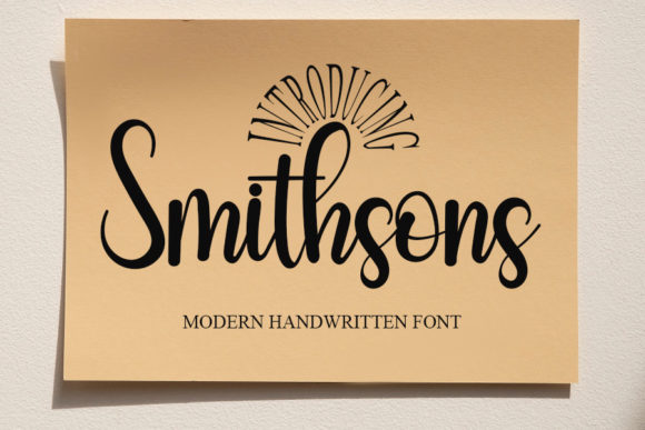 Smithsons Font Poster 1