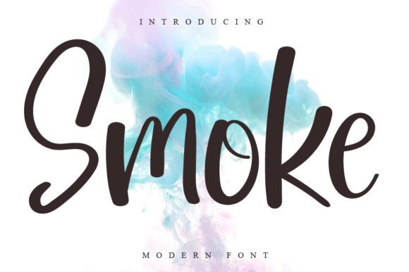 Smoke Font Poster 1