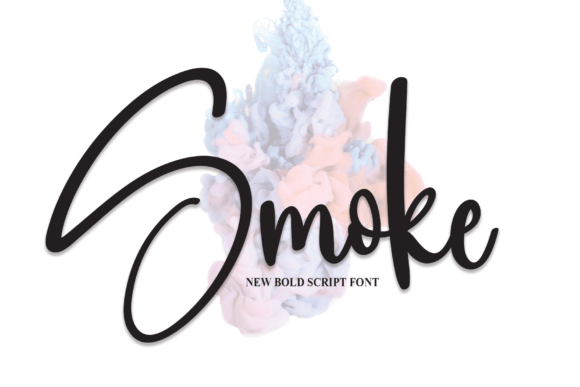 Smoke Font Poster 1