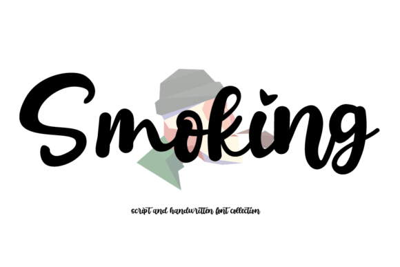 Smoking Font Poster 1