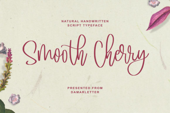 Smooth Cherry Font Poster 1