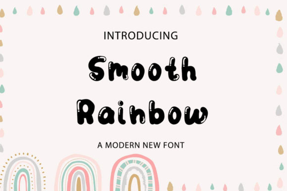 Smooth Rainbow Font Poster 1