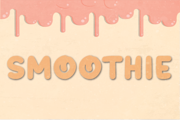 Smoothie Font Smoothie Font Poster 1