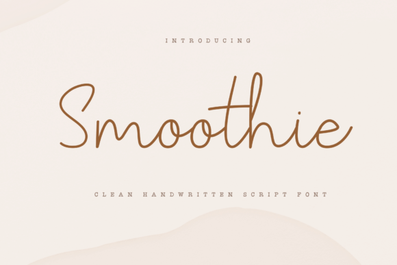 Smoothie Font Smoothie Font Poster 1