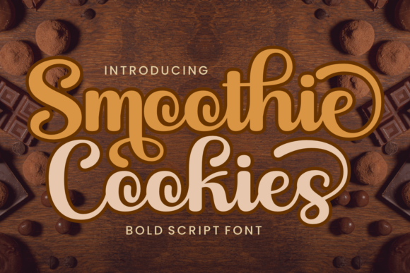 Smoothie Cookies Font Poster 1