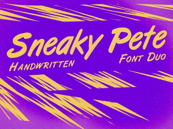 Sneaky Pete Font Poster 1