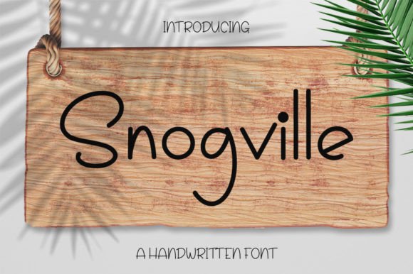 Snogville Font Poster 1
