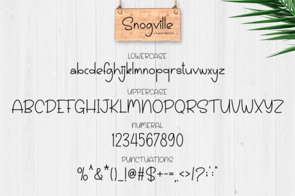 Snogville Font Poster 6