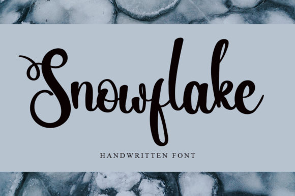 Snowflake Font Poster 1